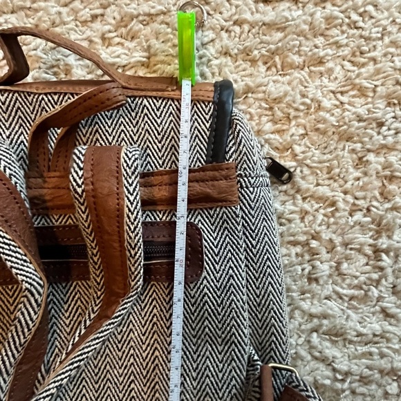 Tweed chevron backpack - Picture 5 of 7